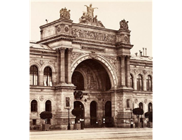 1863 - Il Palais de l'Industrie di Parigi, sede del Salon des Refusés.