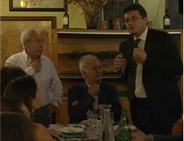 l'avv. Carmine Medici alla "Cena degli Arrabbiati" del 16.6.2016.
