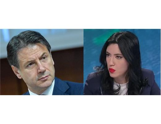 Giuseppe Conte e Lucia Azzolina