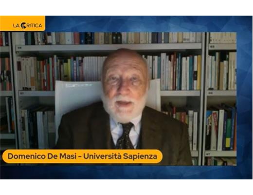Il prof. Domenico De Masi a LA CRITICA.