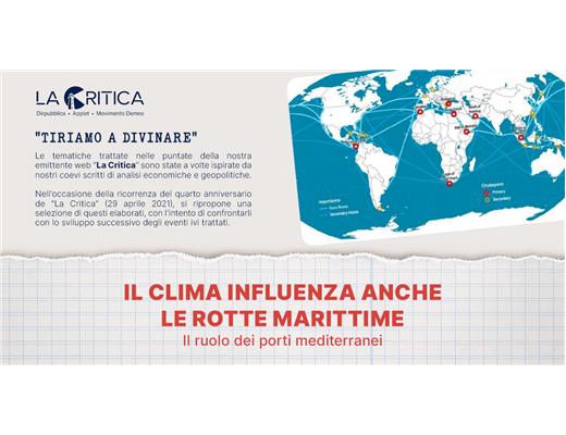 IL CLIMA INFLUENZA ANCHE LE ROTTE MARITTIME