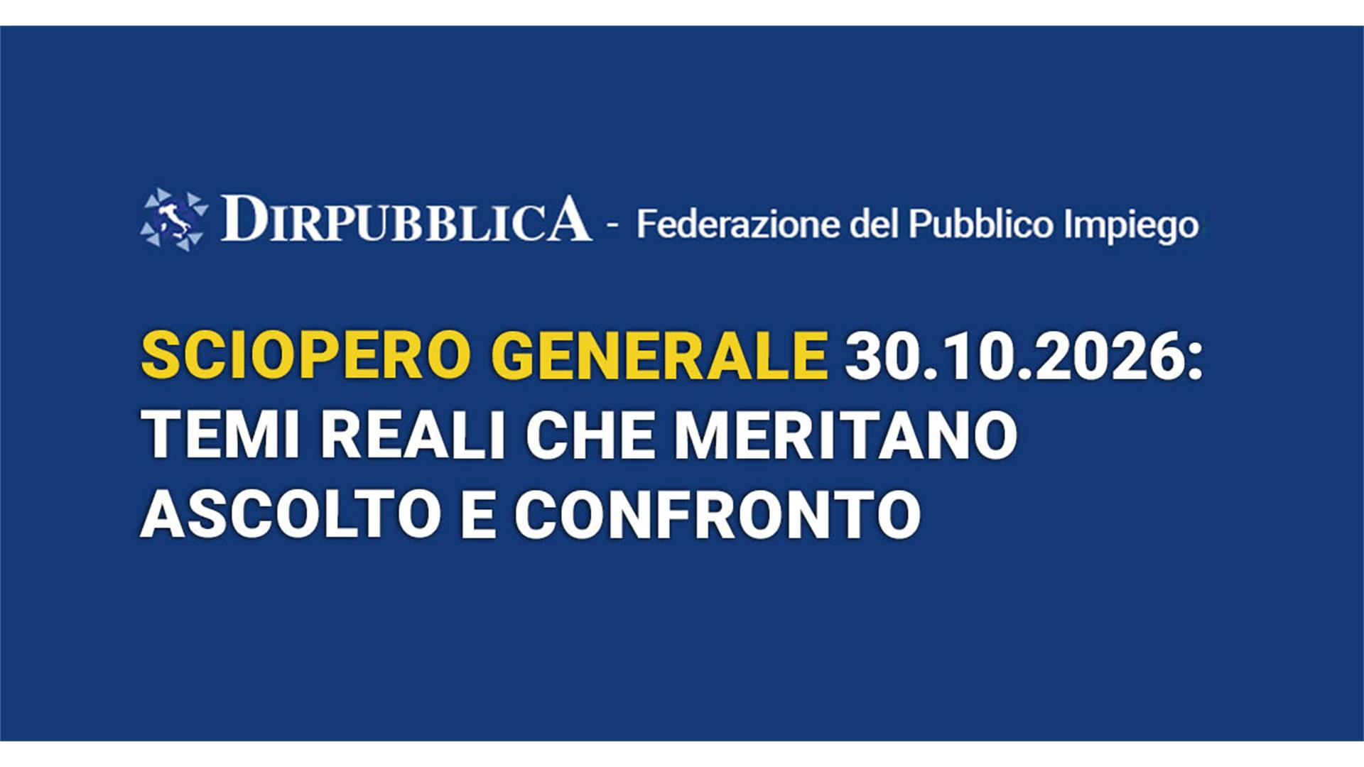 SCIOPERO GENERALE: TEMI REALI CHE MERITANO ASCOLTO E CONFRONTO